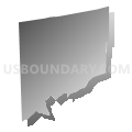 Redbank township, Clarion County, Pennsylvania (Gray Gradient Fill with Shadow)