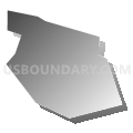 Sligo borough, Clarion County, Pennsylvania (Gray Gradient Fill with Shadow)