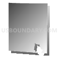 Banks township, Indiana County, Pennsylvania (Gray Gradient Fill with Shadow)