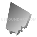 Buffington township, Indiana County, Pennsylvania (Gray Gradient Fill with Shadow)
