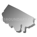 Conemaugh township, Indiana County, Pennsylvania (Gray Gradient Fill with Shadow)