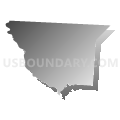 Blacksburg CCD, Cherokee County, South Carolina (Gray Gradient Fill with Shadow)