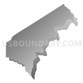 Brunson CCD, Hampton County, South Carolina (Gray Gradient Fill with Shadow)