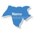 Saluda CCD, Saluda County, South Carolina (Solid Fill with Shadow)