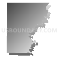 Richland UT, Union County, South Dakota (Gray Gradient Fill with Shadow)
