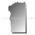 Southeast Jackson UT, Jackson County, South Dakota (Gray Gradient Fill with Shadow)