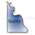 Iona township, Lyman County, South Dakota (Radial Fill with Shadow)