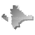 Brandon city, Minnehaha County, South Dakota (Gray Gradient Fill with Shadow)