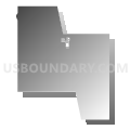 Lake township, Marshall County, South Dakota (Gray Gradient Fill with Shadow)