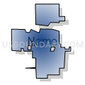 New Underwood city, Pennington County, South Dakota (Radial Fill with Shadow)