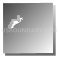 Parker township, Turner County, South Dakota (Gray Gradient Fill with Shadow)