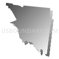 District 4, Hickman County, Tennessee (Gray Gradient Fill with Shadow)
