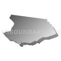 District 3, Hickman County, Tennessee (Gray Gradient Fill with Shadow)