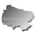 District 12, Putnam County, Tennessee (Gray Gradient Fill with Shadow)