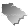 District 9, Robertson County, Tennessee (Gray Gradient Fill with Shadow)