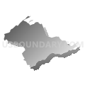 District 2, Unicoi County, Tennessee (Gray Gradient Fill with Shadow)