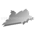 District 7, Sullivan County, Tennessee (Gray Gradient Fill with Shadow)