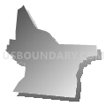 District 25, Davidson County, Tennessee (Gray Gradient Fill with Shadow)