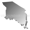 Sugar Land CCD, Fort Bend County, Texas (Gray Gradient Fill with Shadow)