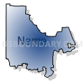 Big Sandy CCD, Upshur County, Texas (Radial Fill with Shadow)