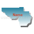 Enterprise CCD, Washington County, Utah (Blue Gradient Fill with Shadow)