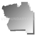 Vernal CCD, Uintah County, Utah (Gray Gradient Fill with Shadow)