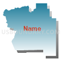 Vernal CCD, Uintah County, Utah (Blue Gradient Fill with Shadow)