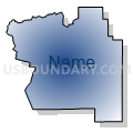 Vernal CCD, Uintah County, Utah (Radial Fill with Shadow)