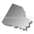 District 4, Cumberland County, Virginia (Gray Gradient Fill with Shadow)