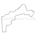 District 1, Dinwiddie County, Virginia (Light Gray Border)