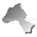 Chancellor district, Spotsylvania County, Virginia (Gray Gradient Fill with Shadow)