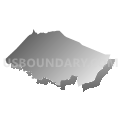 Carsley district, Surry County, Virginia (Gray Gradient Fill with Shadow)