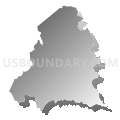 Jefferson district, Culpeper County, Virginia (Gray Gradient Fill with Shadow)