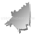 District 201, Prince Edward County, Virginia (Gray Gradient Fill with Shadow)