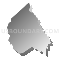 Totaro district, Brunswick County, Virginia (Gray Gradient Fill with Shadow)