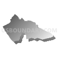 Abingdon district, Gloucester County, Virginia (Gray Gradient Fill with Shadow)
