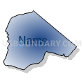 Buckmarsh district, Clarke County, Virginia (Radial Fill with Shadow)