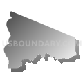 Clallam Bay-Neah Bay CCD, Clallam County, Washington (Gray Gradient Fill with Shadow)