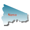 Clallam Bay-Neah Bay CCD, Clallam County, Washington (Blue Gradient Fill with Shadow)