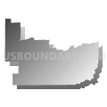 Lind-Washtucna CCD, Adams County, Washington (Gray Gradient Fill with Shadow)