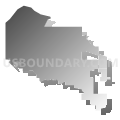 Altoona city, Eau Claire County, Wisconsin (Gray Gradient Fill with Shadow)