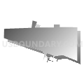 Pepin village, Pepin County, Wisconsin (Gray Gradient Fill with Shadow)
