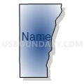 West Niobrara CCD, Niobrara County, Wyoming (Radial Fill with Shadow)