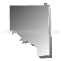 Shoshoni CCD, Fremont County, Wyoming (Gray Gradient Fill with Shadow)