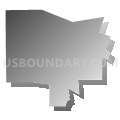 Rosemead Elementary School District, California (Gray Gradient Fill with Shadow)