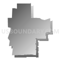 Mundelein Elementary School District 75, Illinois (Gray Gradient Fill with Shadow)
