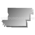 Bannockburn School District 106, Illinois (Gray Gradient Fill with Shadow)