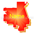 Lincolnshire-Prairieview School District 103, Illinois (Bright Blending Fill with Shadow)