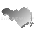 San Bruno city, California (Gray Gradient Fill with Shadow)