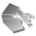 Richmond city, California (Gray Gradient Fill with Shadow)